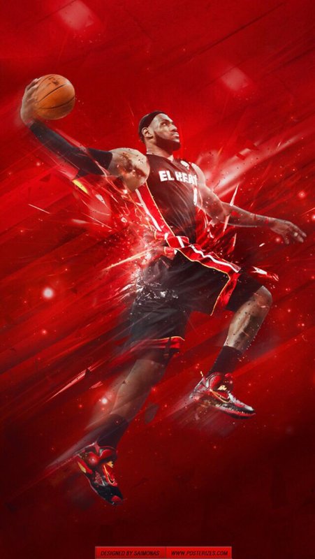 Леброн Джеймс данк арт