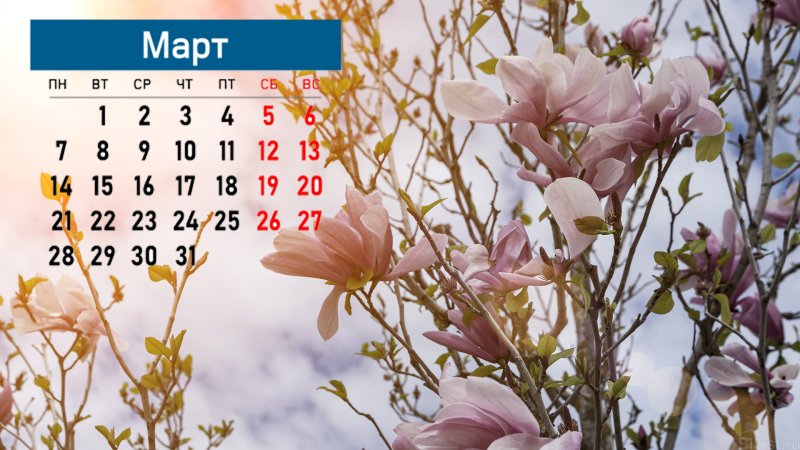 Заставка на рабочий стол календарь