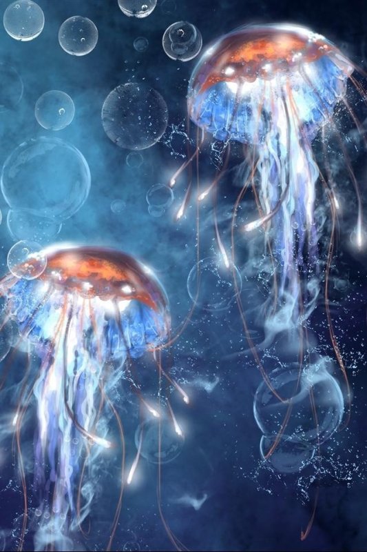 Медуза рисунок