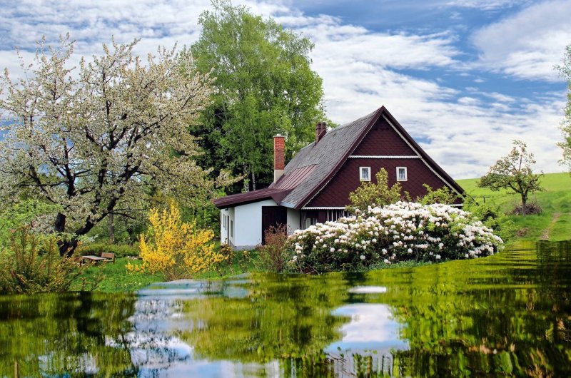 Деревенский домик