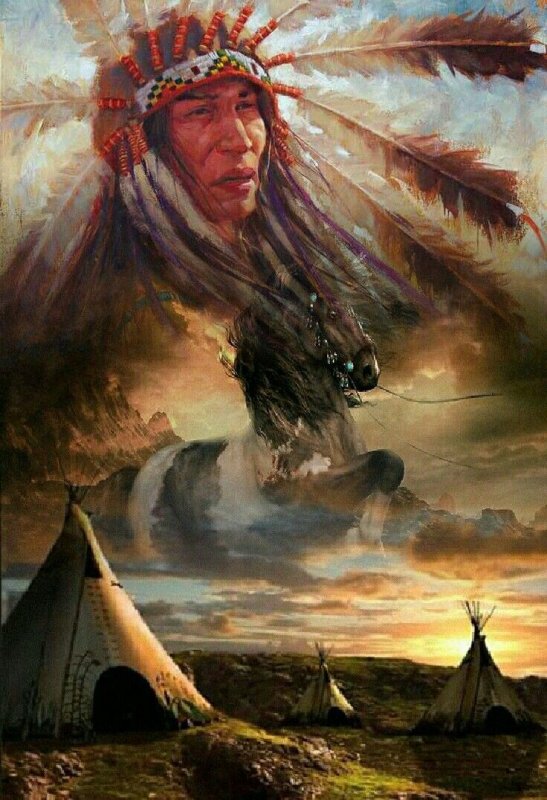 Индейцы в живописи