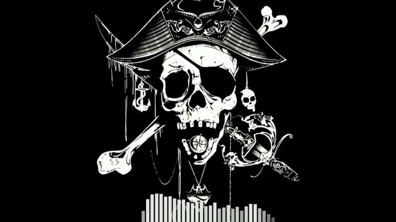 Весёлый Роджер флаг пираты Карибского моря