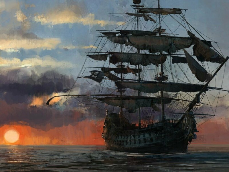 Айвазовский Летучий голландец