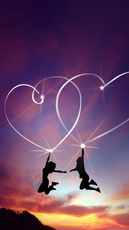 Фон на телефон любовь