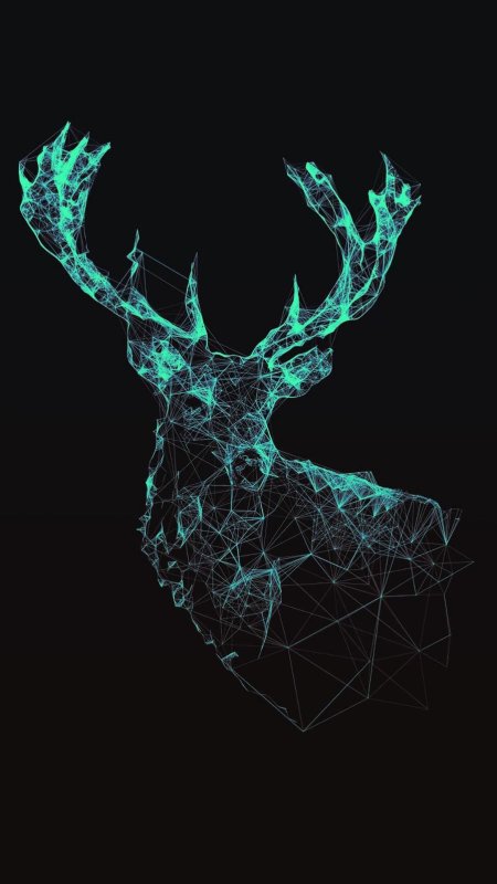 Черный олень