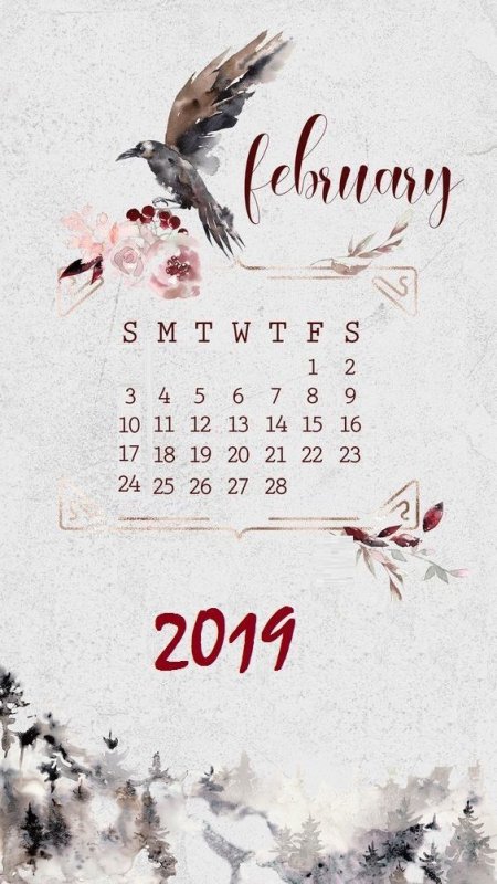 Календарь обои на телефон