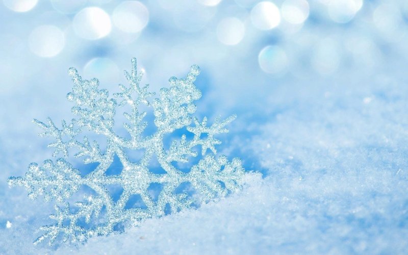 Обои снежинки