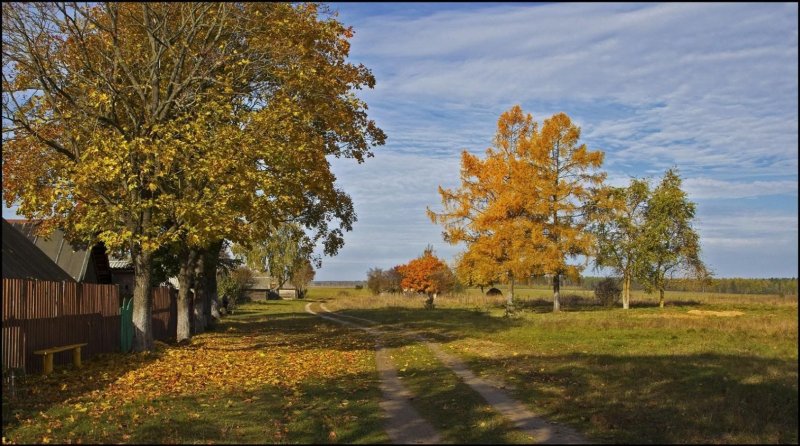 Деревня осенью