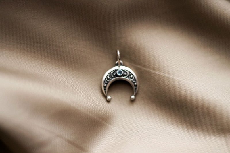 Кулон Лунница серебро