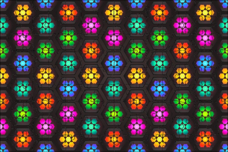 Разноцветный орнамент