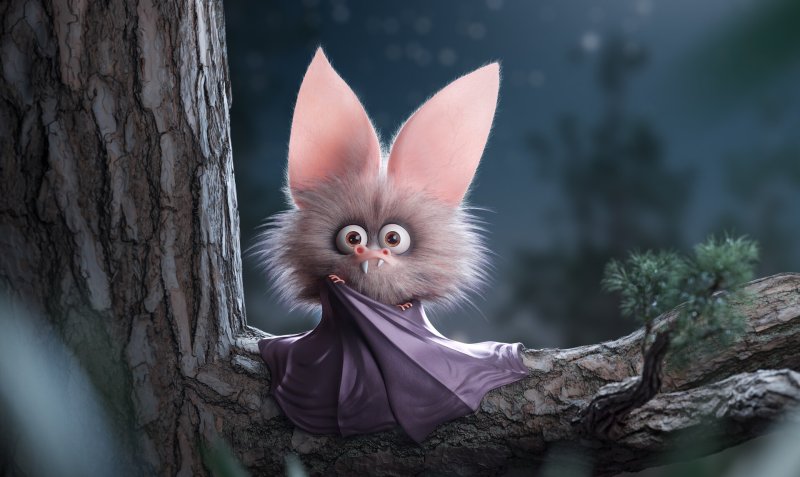 Сказочная летучая мышь
