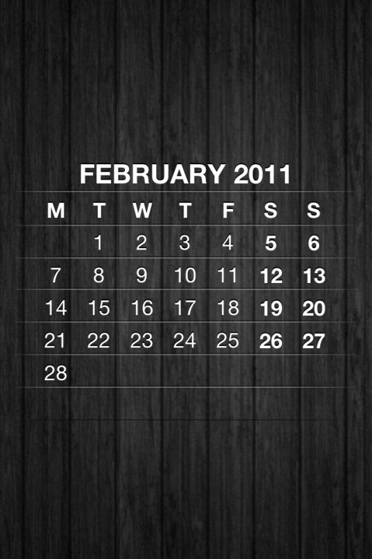 Календарь айфон