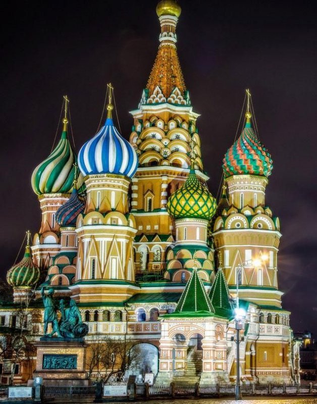 Москва храм Василия Блаженного HD