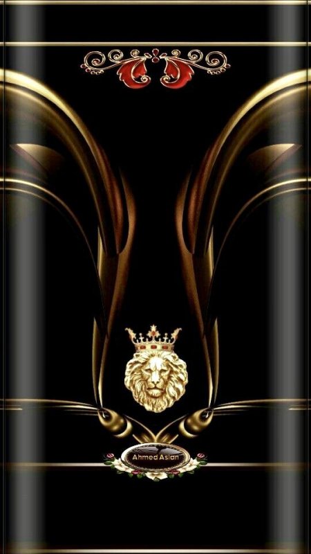 Заставка на телефон черная с золотом