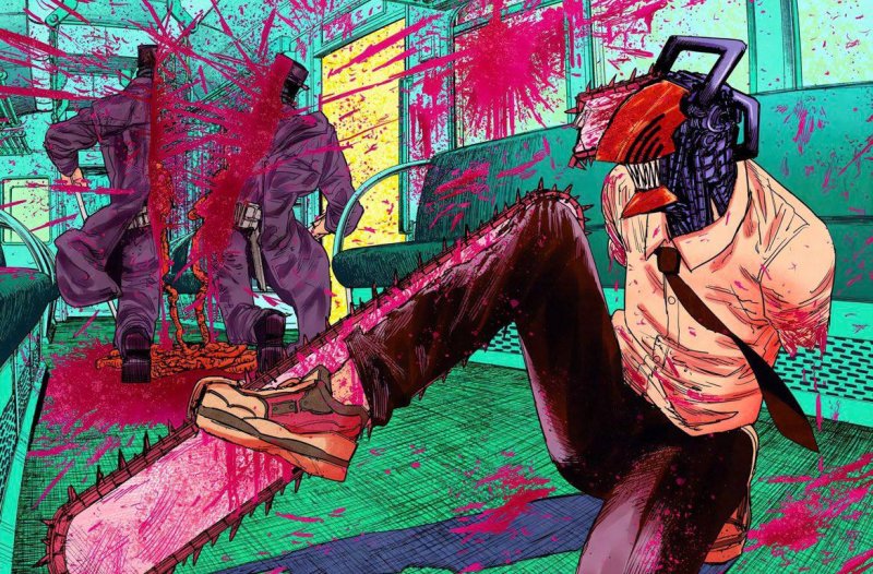 Денджи человек бензопила арт