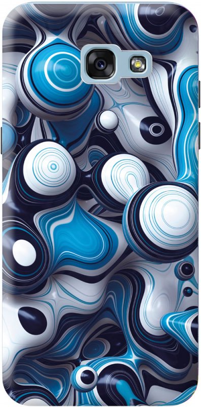 Сине белая абстракция