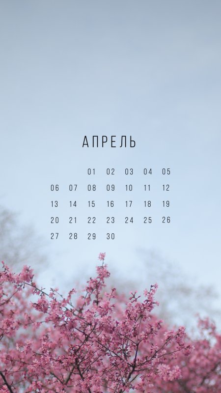 Красивый календарь