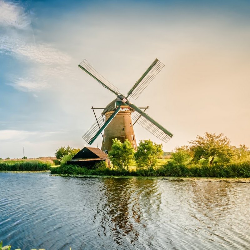 "Ветряная мельница в Кнокке". Камиль Писарро