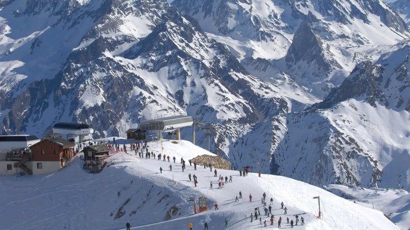 Альпы Франция горнолыжный курорт Куршевель