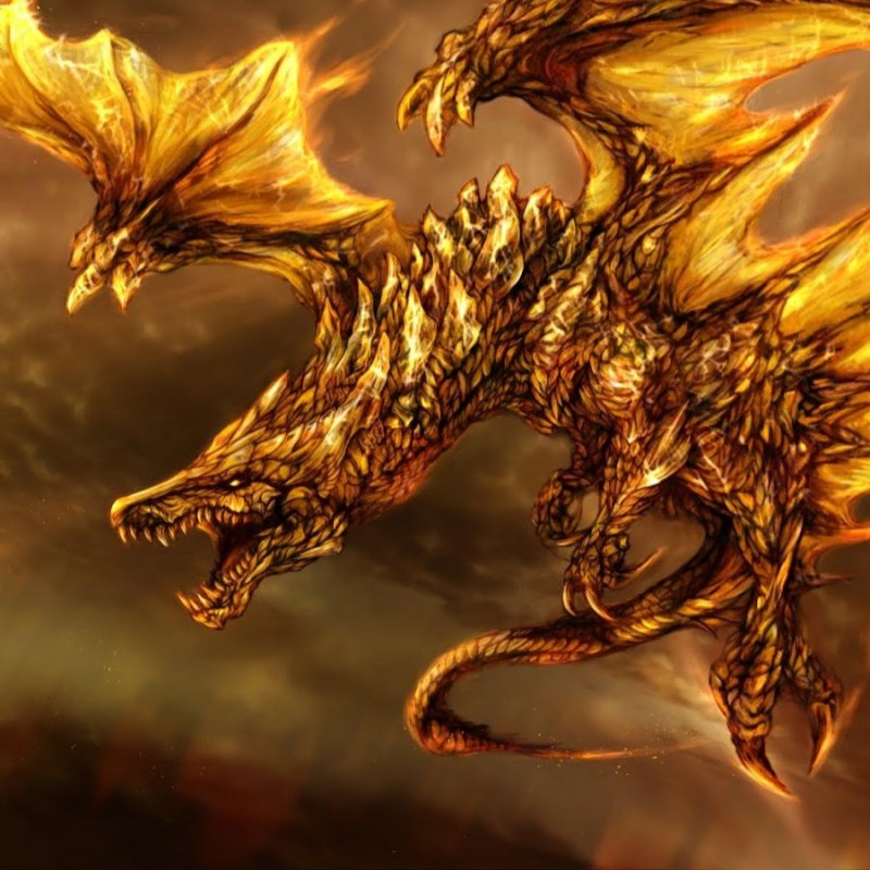 Огнедышащий дракон