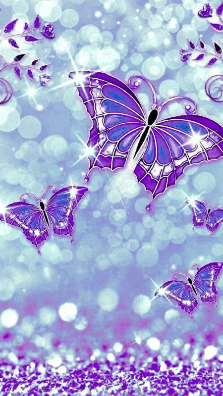 Красивый фон с бабочками