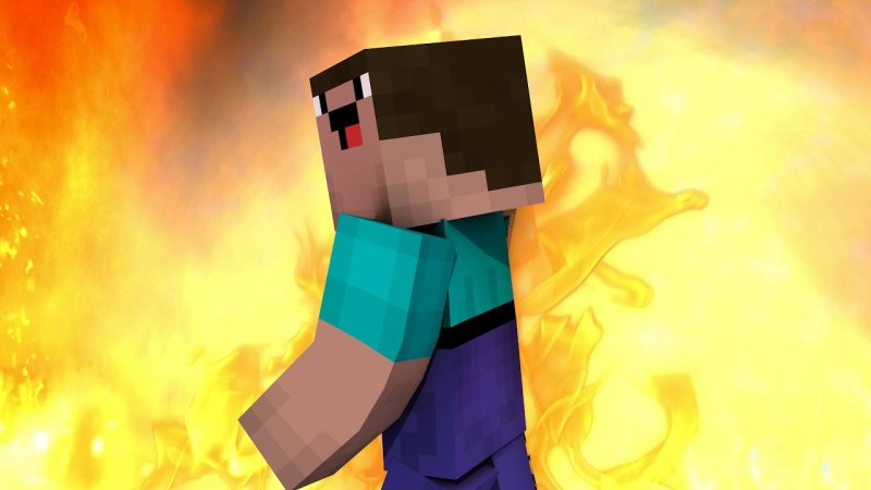 ХЕРОБРИН И Стив в МАЙНКРАФТЕ