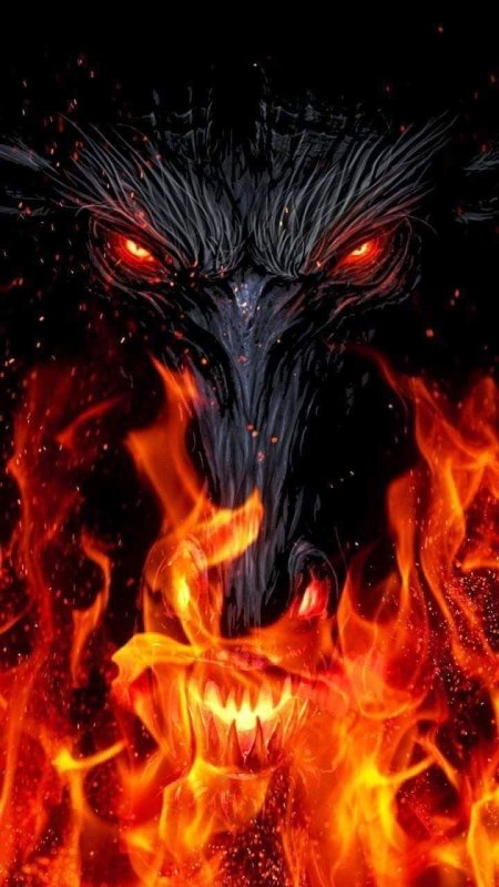 Дракон в огне