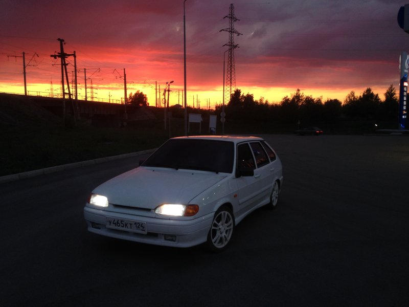 Лада 2114 черная тонированная