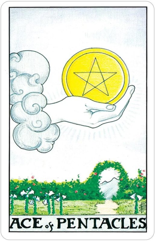 Карта Таро Ace of Pentacles
