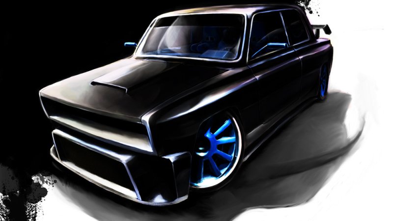 Супер тюнинговая ВАЗ 2107