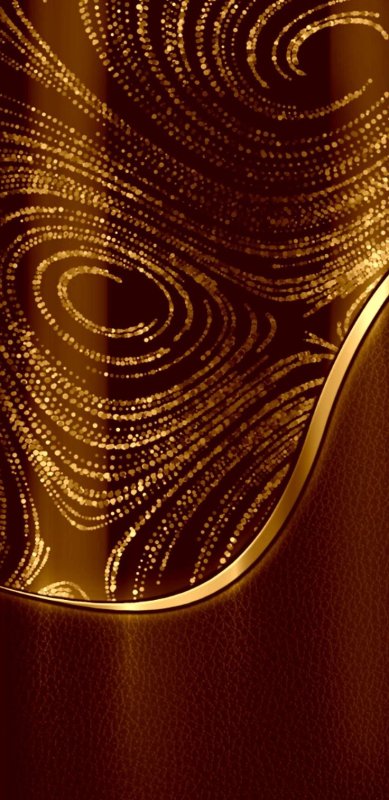 Абстракция коричневая с золотом