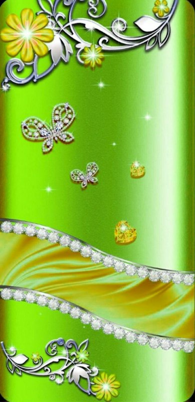 $ Вертикальные золотистые на телефон