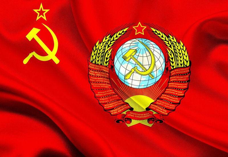 Флаг и герб советского Союза