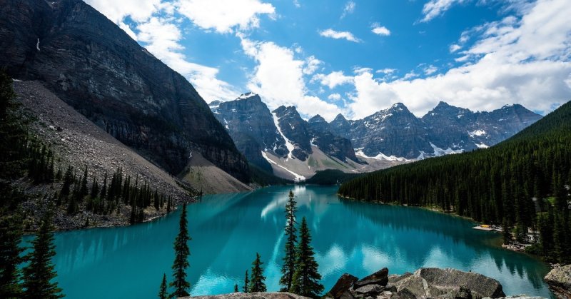 Ледниковое озеро Морейн, Канада
