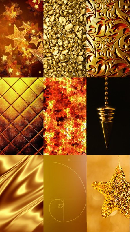 Золотые обои