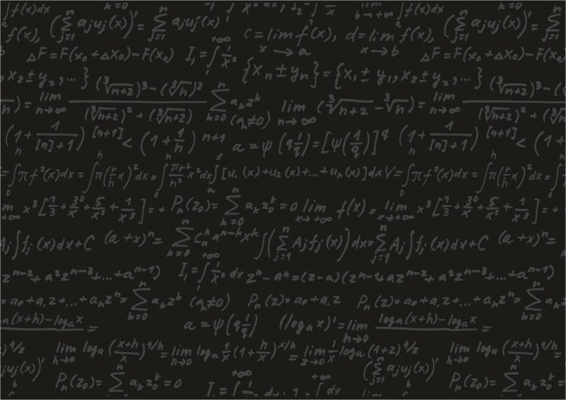 Доска с математическими формулами