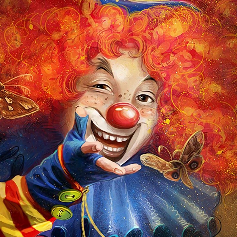 Клоун арт добрый
