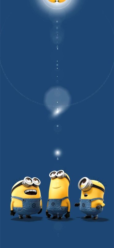 Миньоны на заставку телефона вертикальные