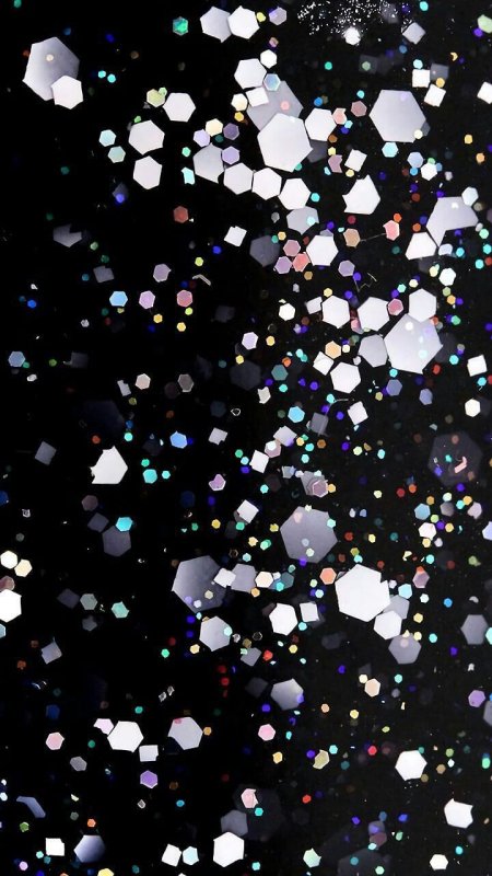 Блестки на черном фоне