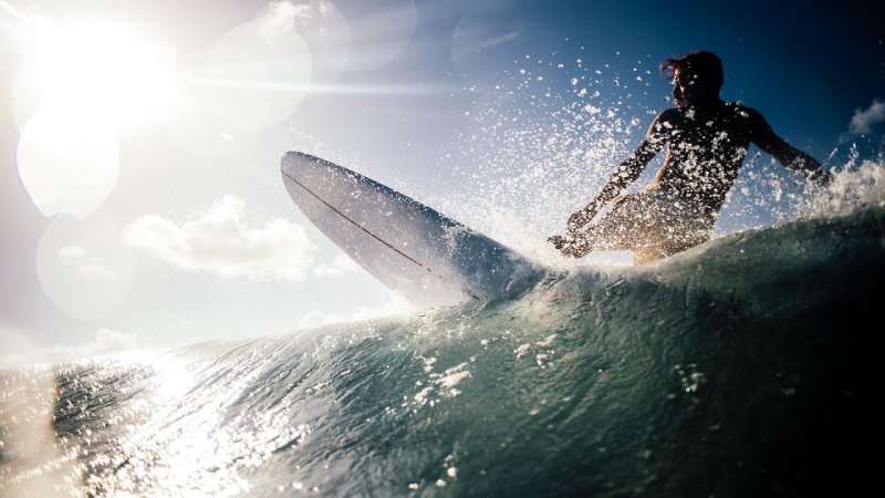 Бали волны серфинг