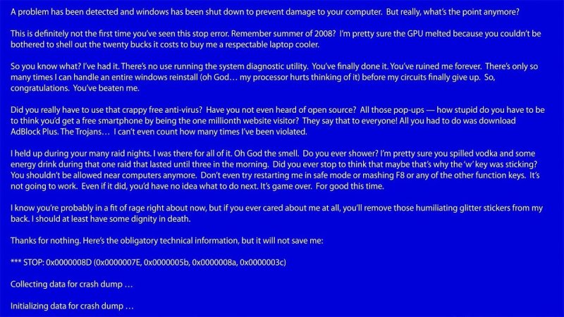 Синий экран смерти Windows