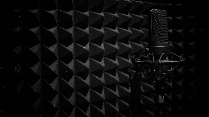 Черный акустический поролон