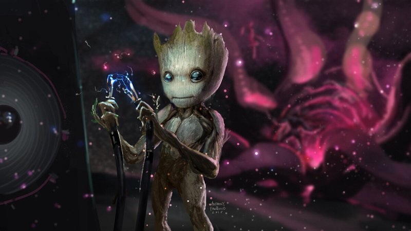 Стражи Галактики малыш Грут