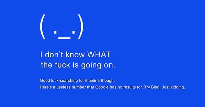 BSOD синий экран смерти