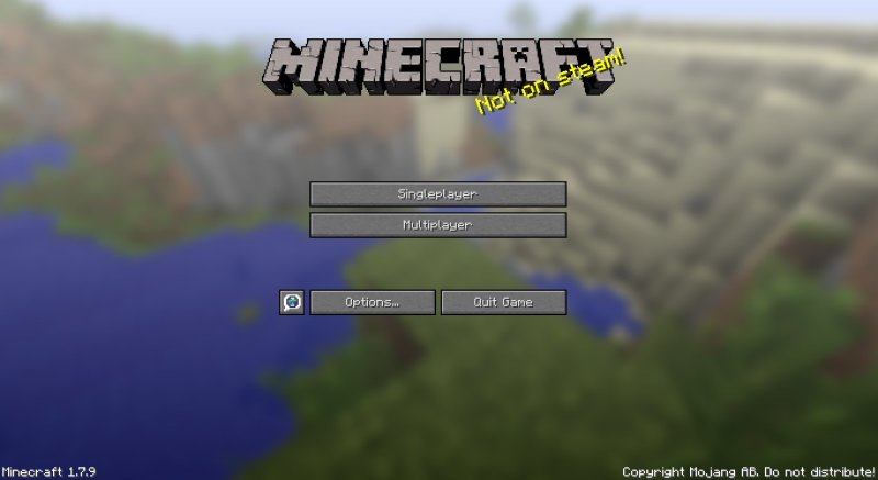 Майнкрафт главное меню