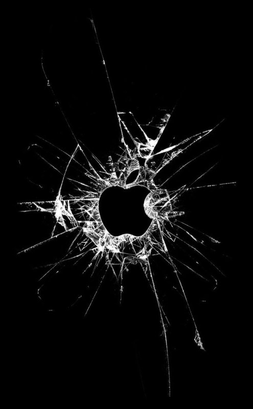 Разбитое стекло на телефоне