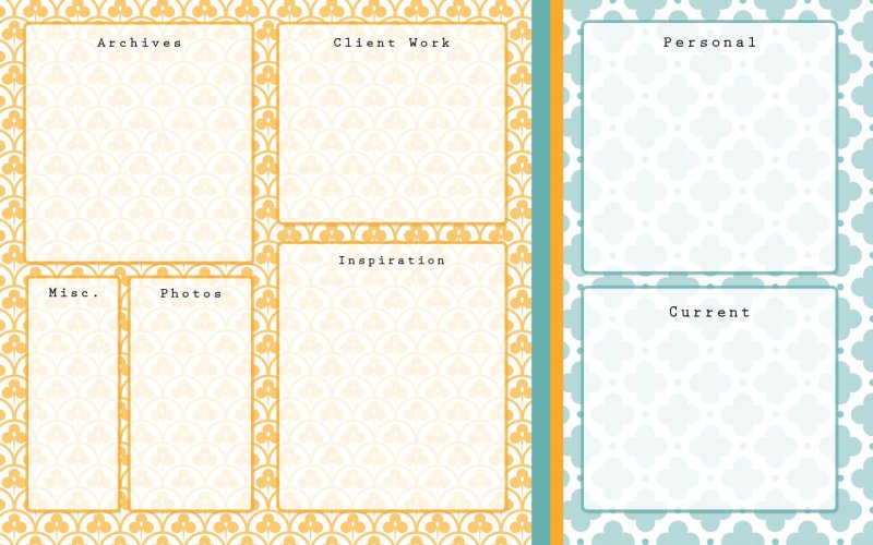 Обои органайзер на рабочий стол с разделением на зоны