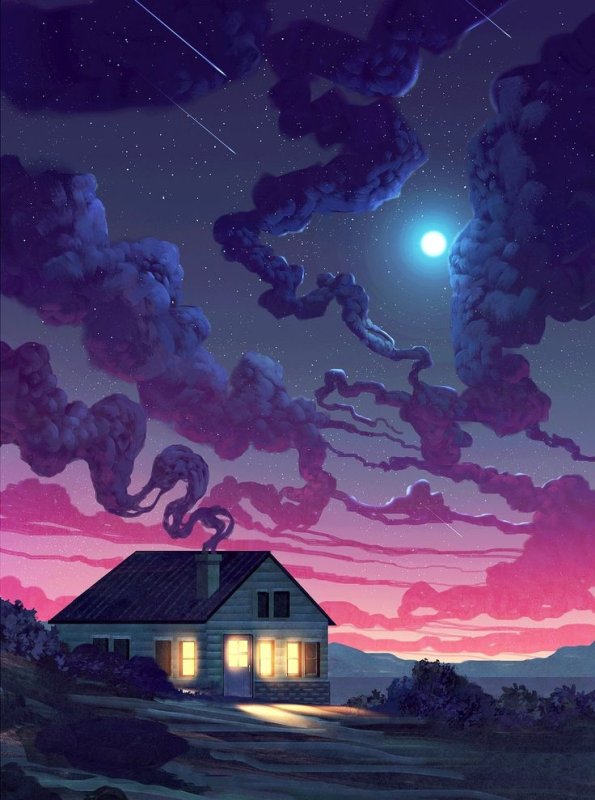 Ночные атмосферные пейзажи