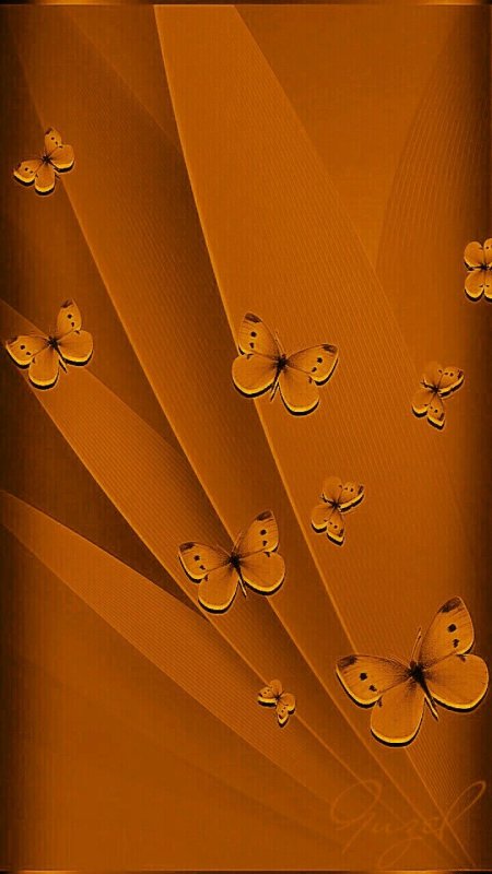 Оранжевая заставка на телефон