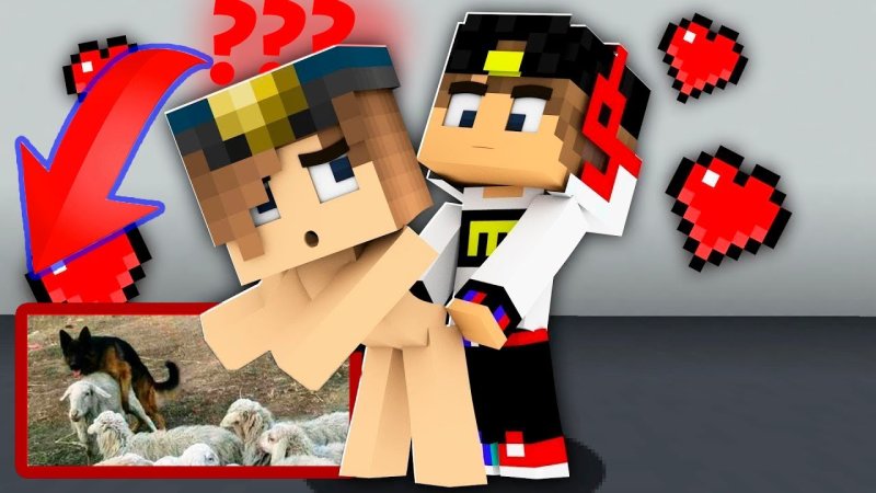 Евген бро и девушка в МАЙНКРАФТЕ